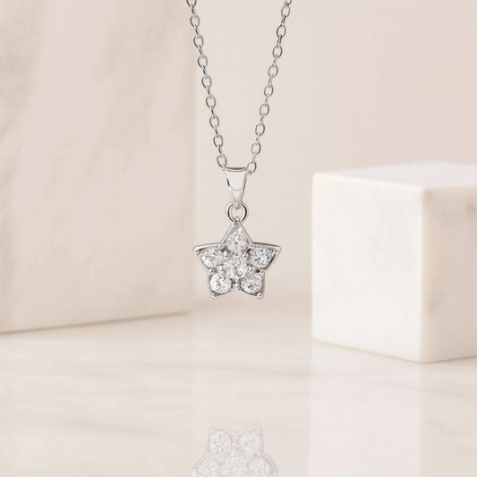 925 Silver Crystal Star Pendant