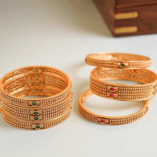 Latest Design Fancy Bridal Wear Gold Plated Bangles
