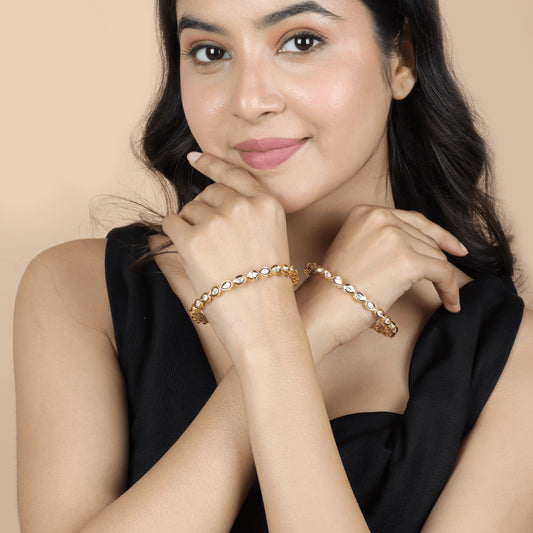 Lightweight Polki Bangles