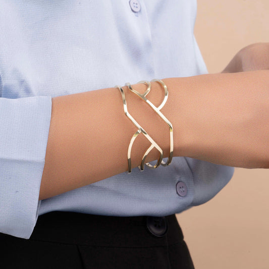 Geomatric Glam Cuff - Rukhmani