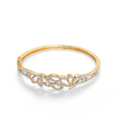 Unique gold plated Petals diamond Bracelet