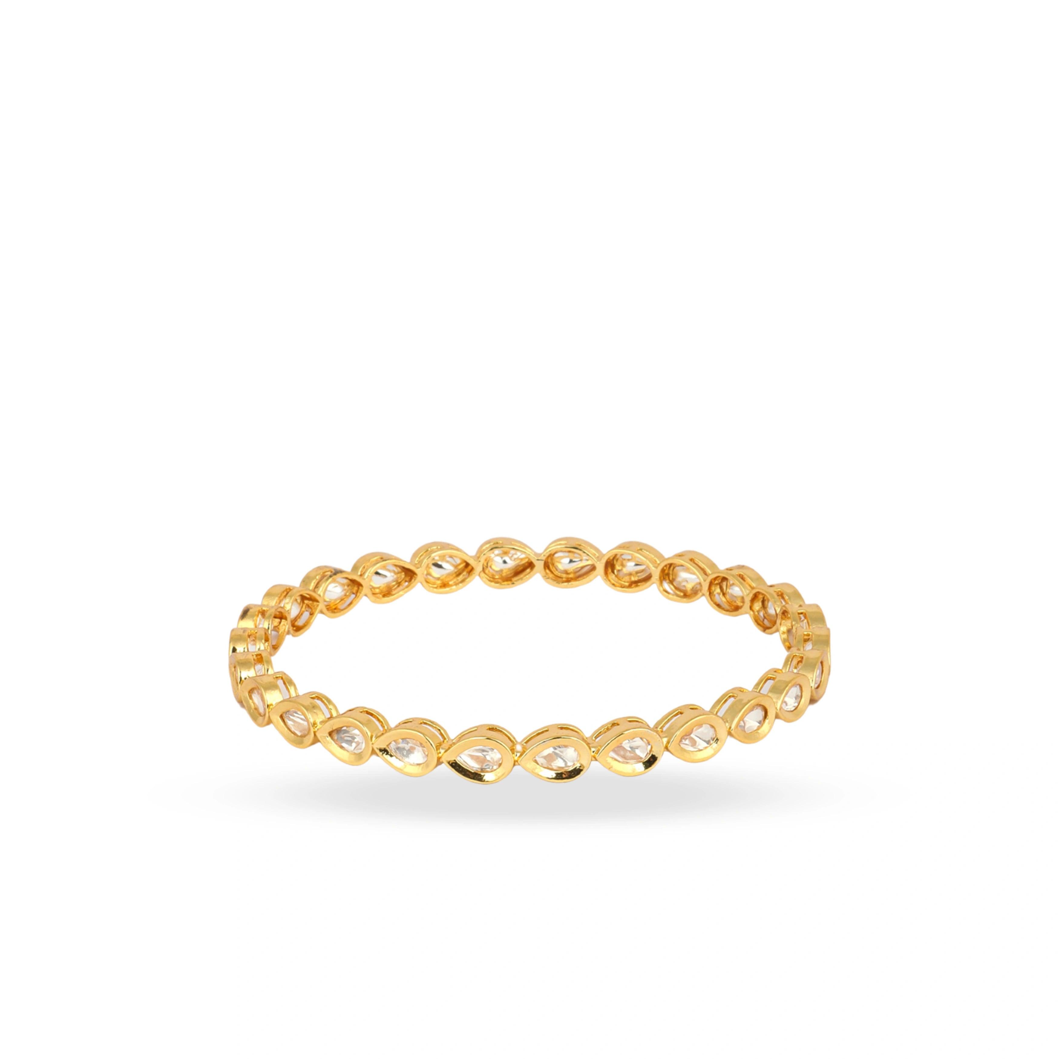 Lightweight Polki Bangles - Rukhmani