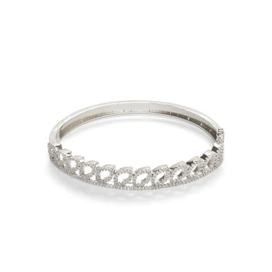 Unique design Silver plated Crystal diamond Bracelet