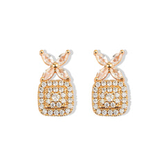 Radiance Square With Marquise Diamond Earrings - Rukhmani