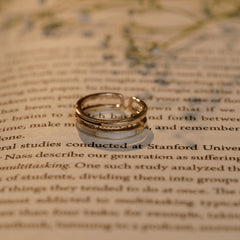 Gold Plated Adjustable Fancy Finger Ring
