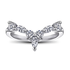 925 Crown Marquise Silver Set