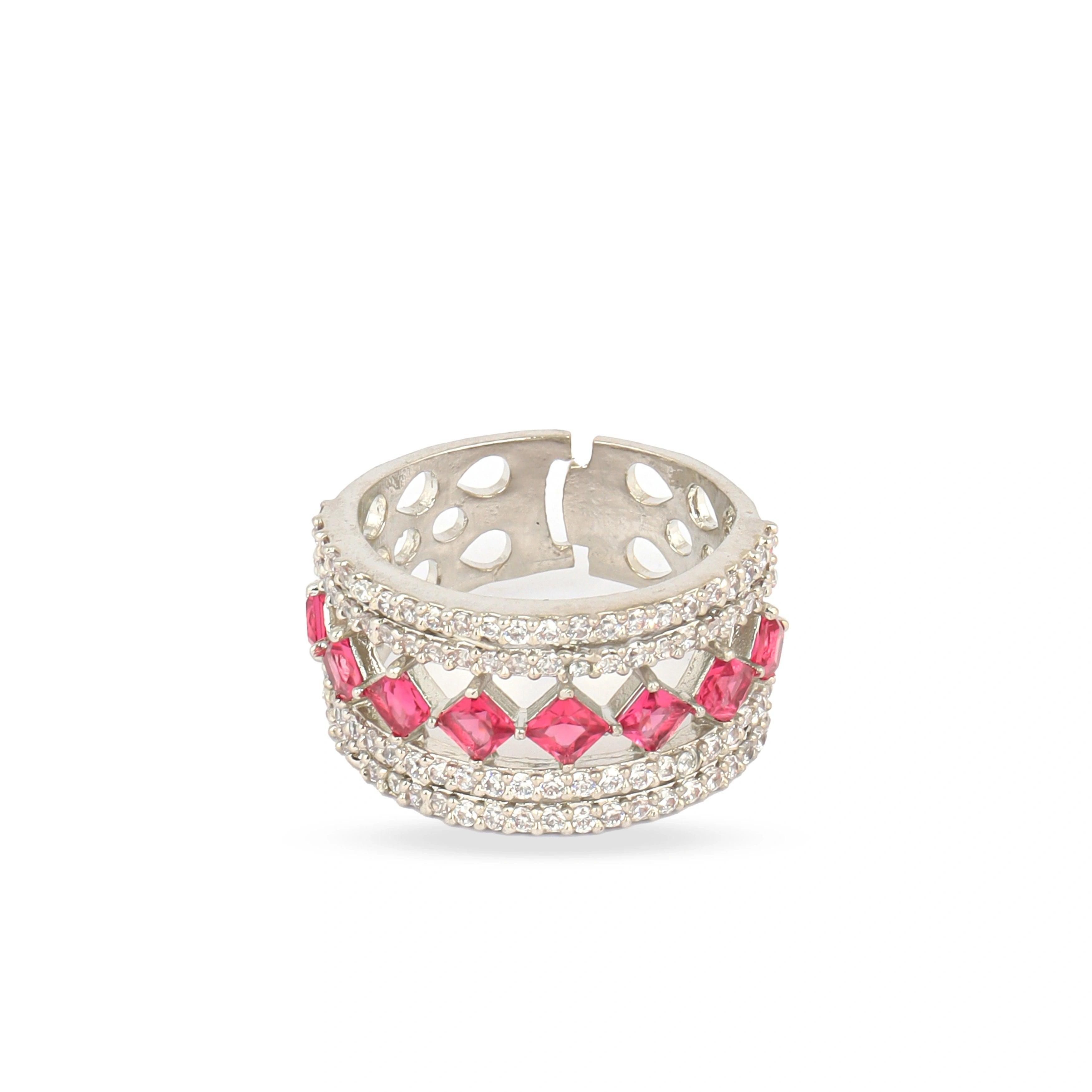 Blush Beauty Pink Stone Ring - Rukhmani