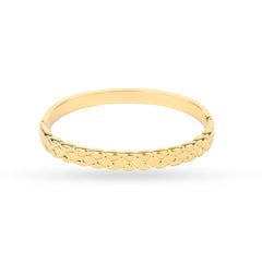 Tri Woven Anti Tarnished Gold Plated Stackable Kada - Rukhmani