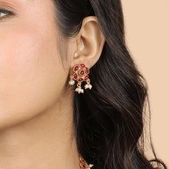 Authentic Maharashtrian Necklace with Earrings - Rukhmani