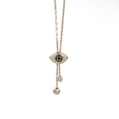 Delicate eye structure trending necklace