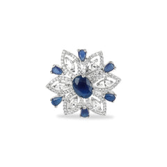 Starlight & Sapphire Ring - Rukhmani