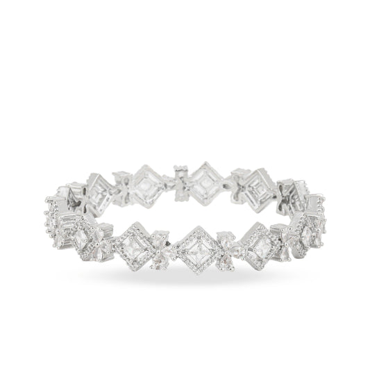 Square American Diamond Designer Bangles - Rukhmani