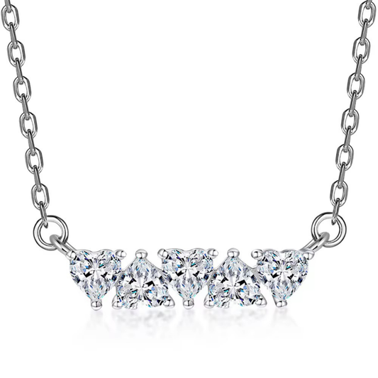 925 Elegant Heart Silver Set