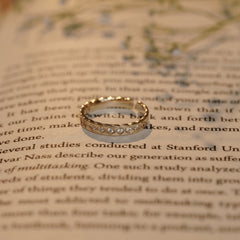 Fancy Design Diamond Gold Plated Rings