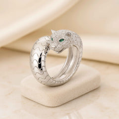 Panther Design Ring in 925 Sterling Silver