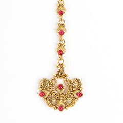 Ruby Radiance Kundan Rajwadi Mangtika - Rukhmani
