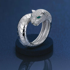 Panther Design Ring in 925 Sterling Silver