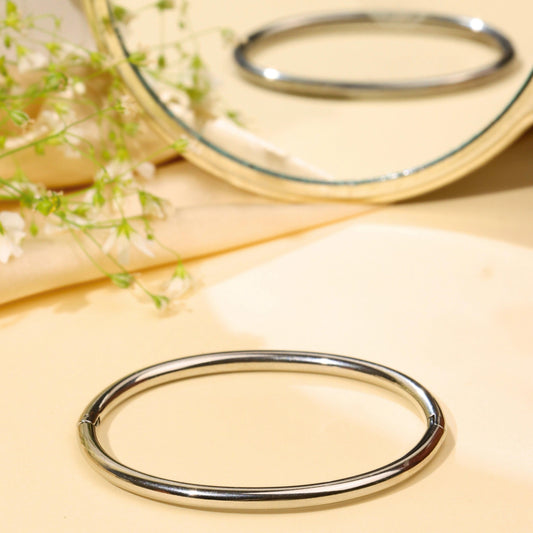 Anti Tarnished Silver Plated Bangle Kada Bracelet - Rukhmani