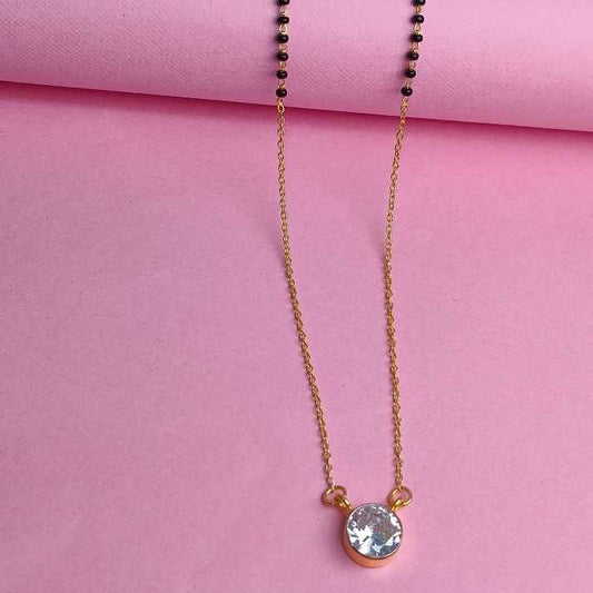 Silver Floral Radiance Mangalsutra