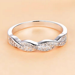 925 Sterling Silver Double Layer Twist – A Timeless Elegance Collection
