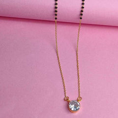 Silver Floral Radiance Mangalsutra