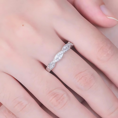 925 Sterling Silver Double Layer Twist – A Timeless Elegance Collection