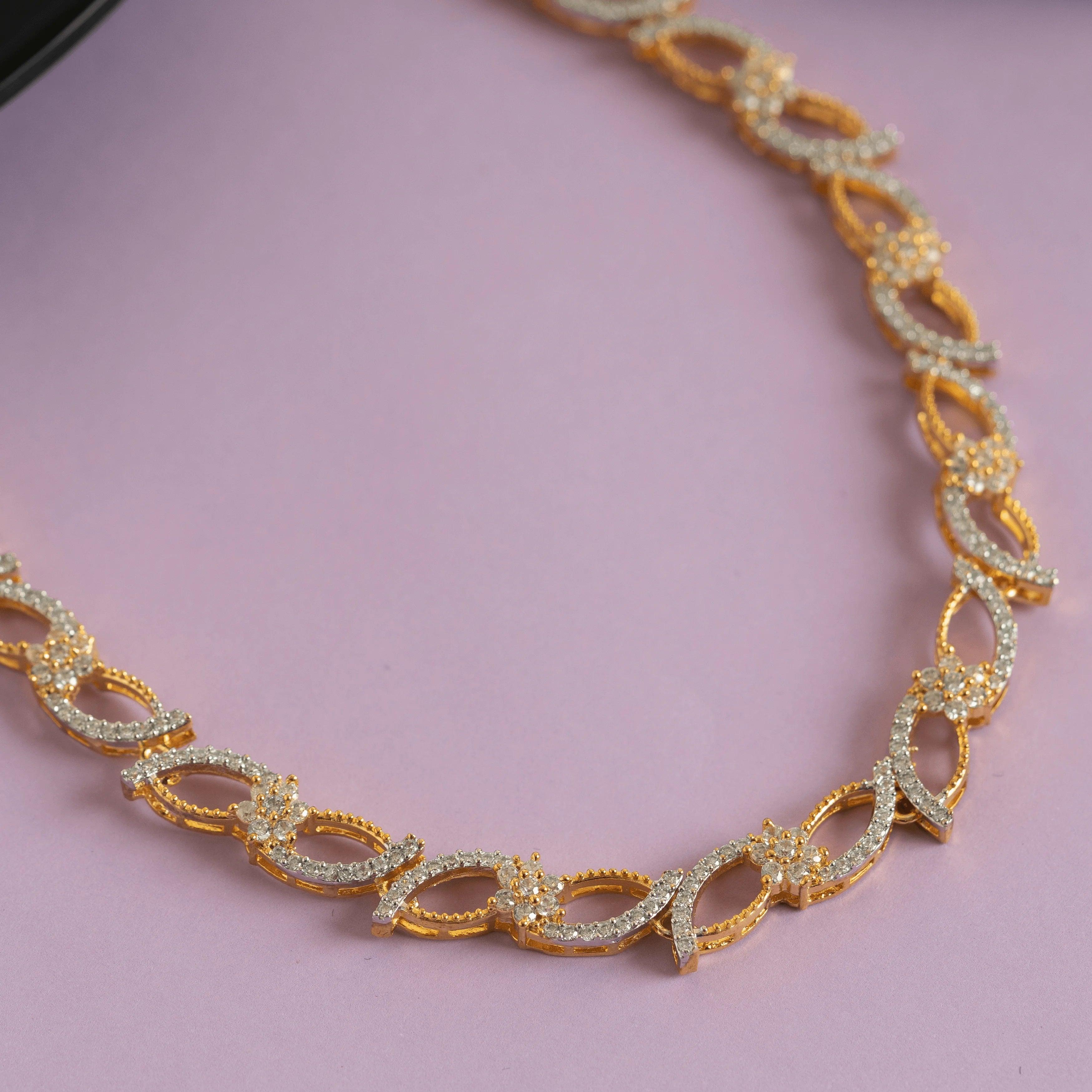 Set of unique necklace and earring - Rukhmani