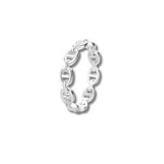 Link Chain Band Ring – 925 Sterling Silver
