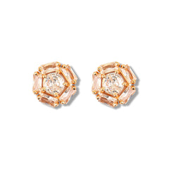 Round Shape Diamond Earrings Studs - Rukhmani