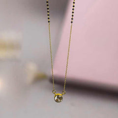 Silver Floral Radiance Mangalsutra