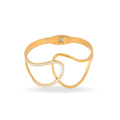 Modern Mesh Diamond Cuff Bracelet - Rukhmani