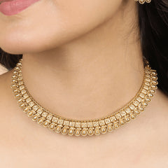 Opulent South Indian Necklace with Earrings