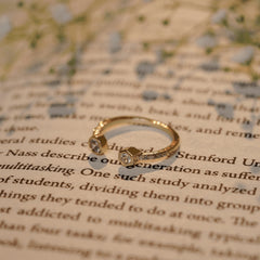 Latest Fancy Gold Plated Baguette Diamond Rings
