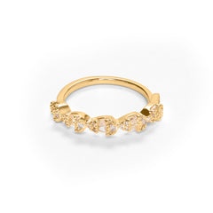 Fancy Lila Diamond Gold Plated Rings