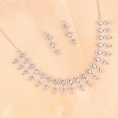 Starlight Diamond Necklace with Earrings