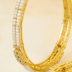 Traditional Design Gold Plated Maharashtrian Moti Bangles
