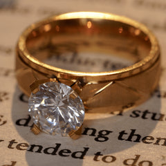 Fancy Diamond Gold Plated Traditional Rings