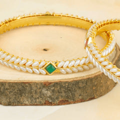 Gold Plated Maharashtrian Pearl Bangles