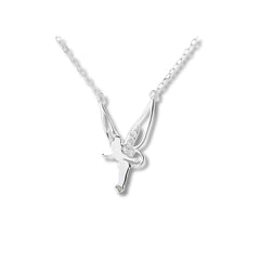 925 Sterling Silver Fairy Pendant Necklace