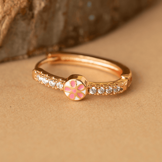 Rose Gold Diamond Earrings - Rukhmani