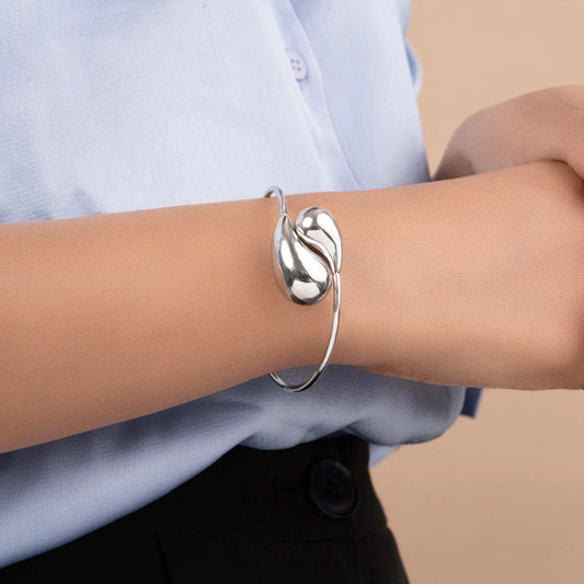 Interwave Oxidised Cuff Bracelet - Rukhmani