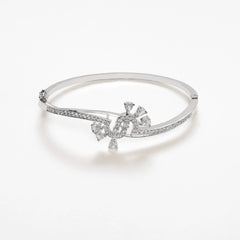 Uniquely design Silver plated diamond Bracelet