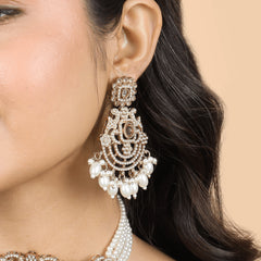Heera Moti Choker Set with Earrings