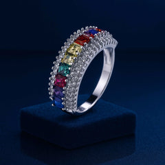 Prism Royale 925 Sterling Silver Baguette Ring