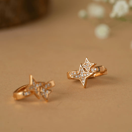 Small Crystals Stud Cubic Tragus Simple Earrings
