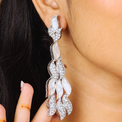Silver Plated Sitara Diamond Jhumka - Rukhmani