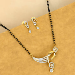 New Design Diamond Drop Pendant Mangalsutra
