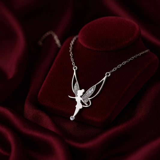 925 Sterling Silver Fairy Pendant Necklace