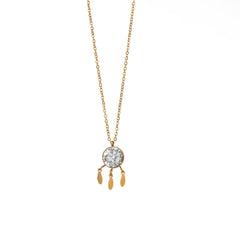 Dispore Drop Diamond Chain Pendant Necklace