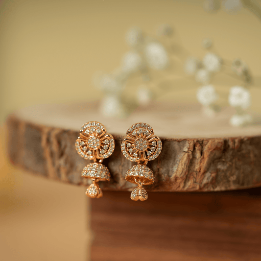 Trending fancy diamond jhumke - Rukhmani